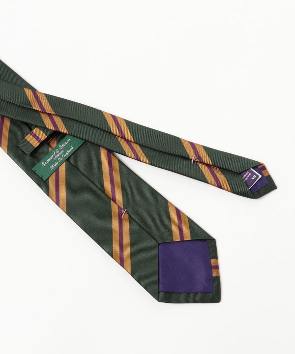 Seaward & Stearn × BEAMS F別注 チェック ネクタイ BEAMS F ネクタイ Seaward ＆ Stearn / シルク チェック柄