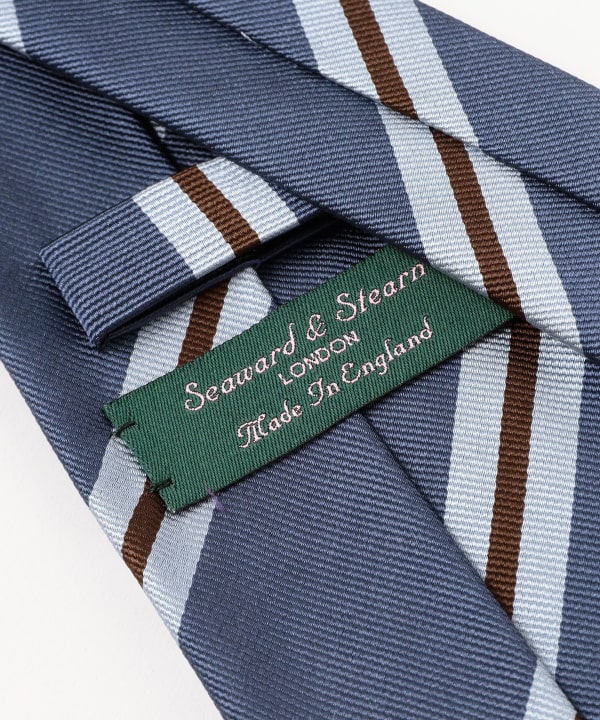 BEAMS F（ビームスF）Seaward & Stearn / シルク ストライプ