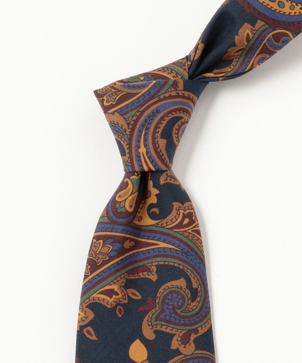 BEAMS F（ビームスF）Seaward & Stearn / シルク ペイズリー柄