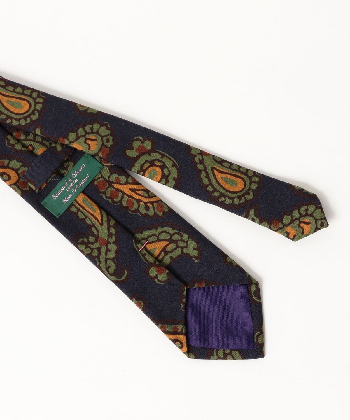 BEAMS F（ビームスF）Seaward & Stearn / ウール ペイズリー柄