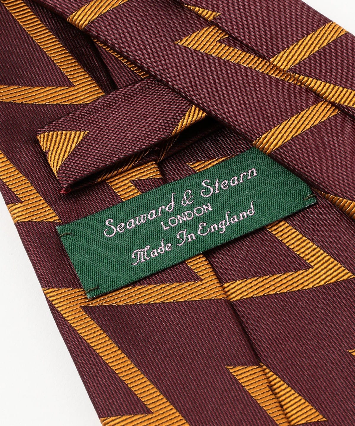 BEAMS F（ビームスF）Seaward & Stearn / シルク ジグザグ柄 ジャ