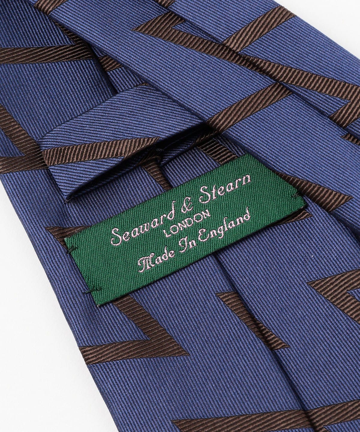 BEAMS F（ビームスF）Seaward & Stearn / シルク ジグザグ柄 ジャ