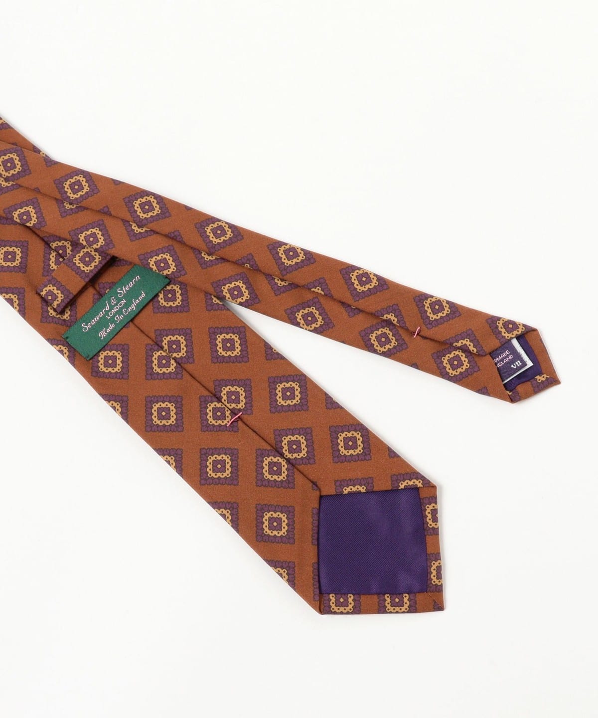 BEAMS F（ビームスF）Seaward & Stearn / シルク 小紋柄 プリント