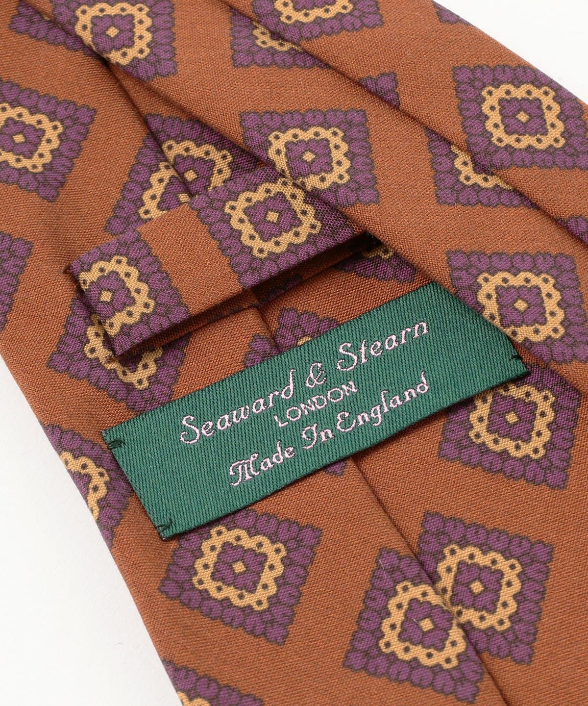 BEAMS F（ビームスF）Seaward & Stearn / シルク 小紋柄 プリント