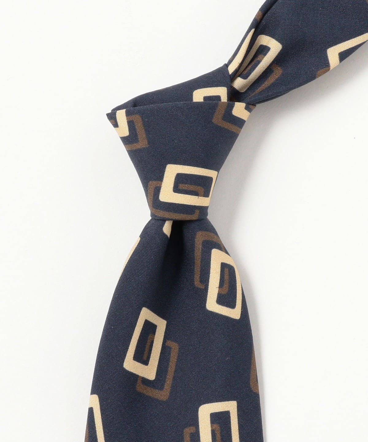 BEAMS F（ビームスF）Seaward & Stearn / シルク スクエア柄 プリント