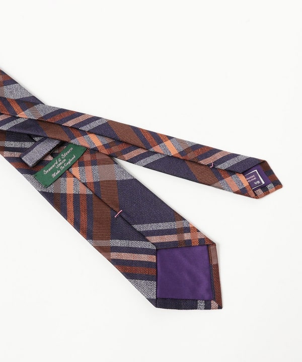 Seaward & Stearn × BEAMS F別注 チェック ネクタイ Seaward & Stearn × BEAMS F別注 チェック ネクタイ Seaward