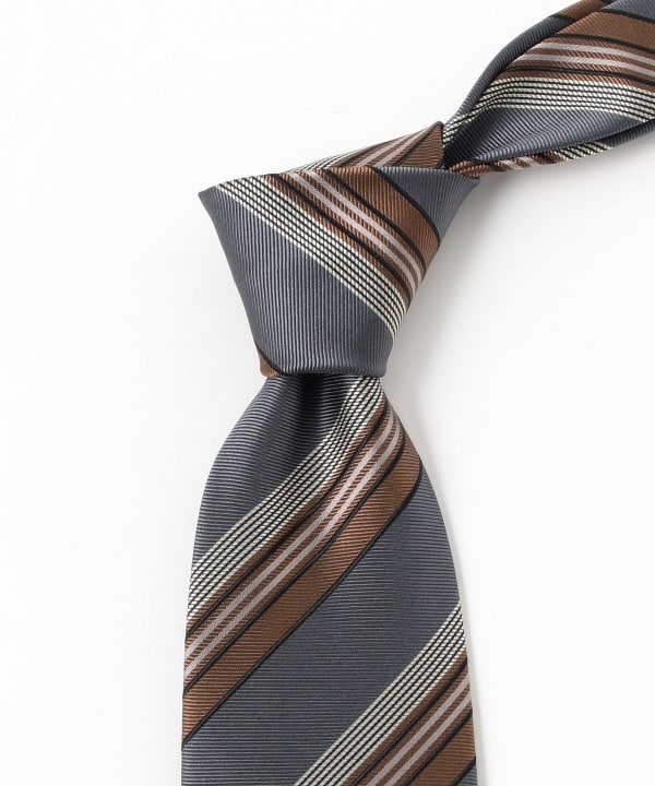 美品 holliday & brown ネクタイ　ブルー　ストライプ　イギリス製 Holliday & Brown ネクタイ | ブルー 小紋柄 シルクタイ - Del