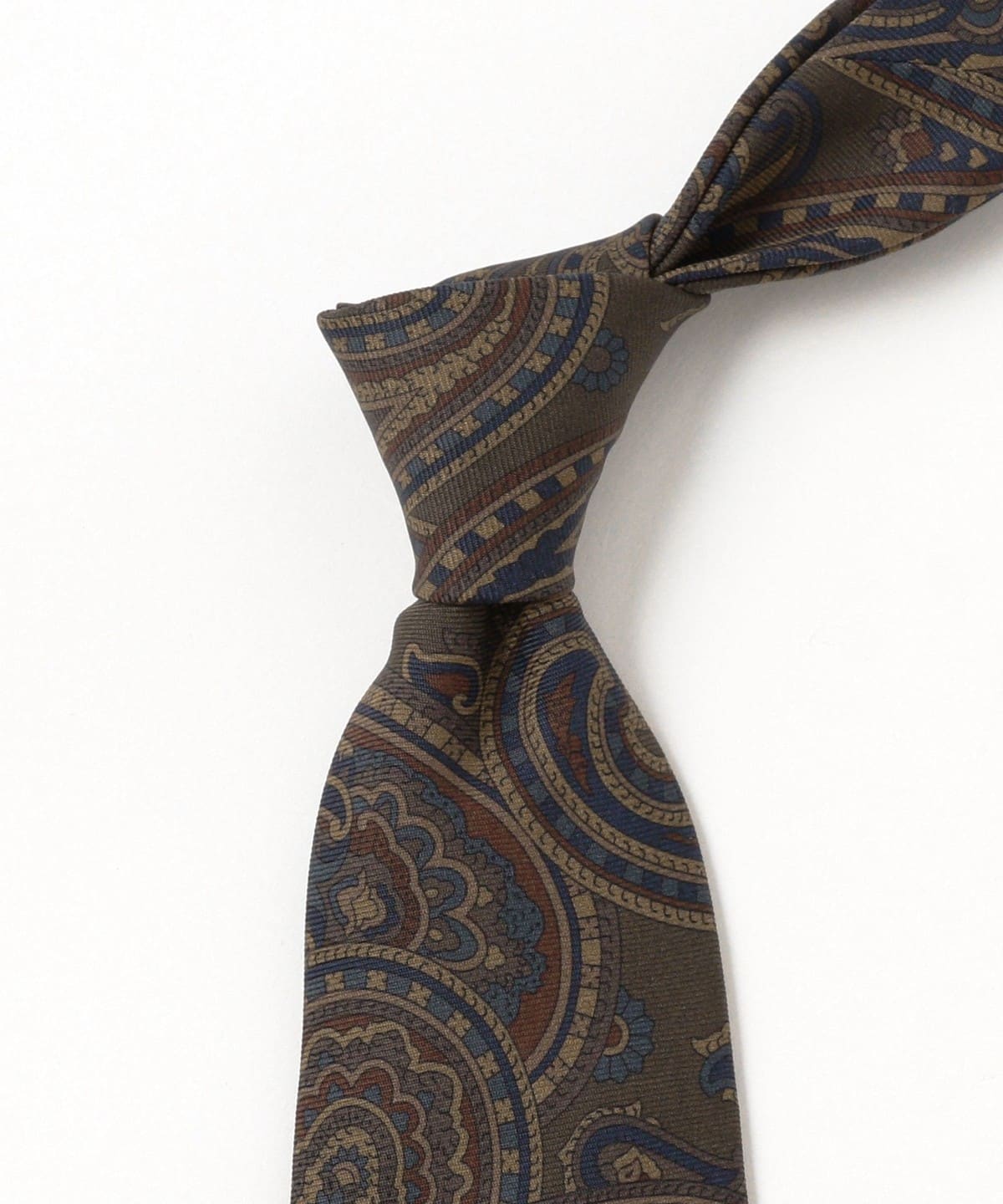 BEAMS F × Holliday&Brown プリントネクタイ BEAMS F（ビームスF）Holliday & Brown / シルク ペイズリー