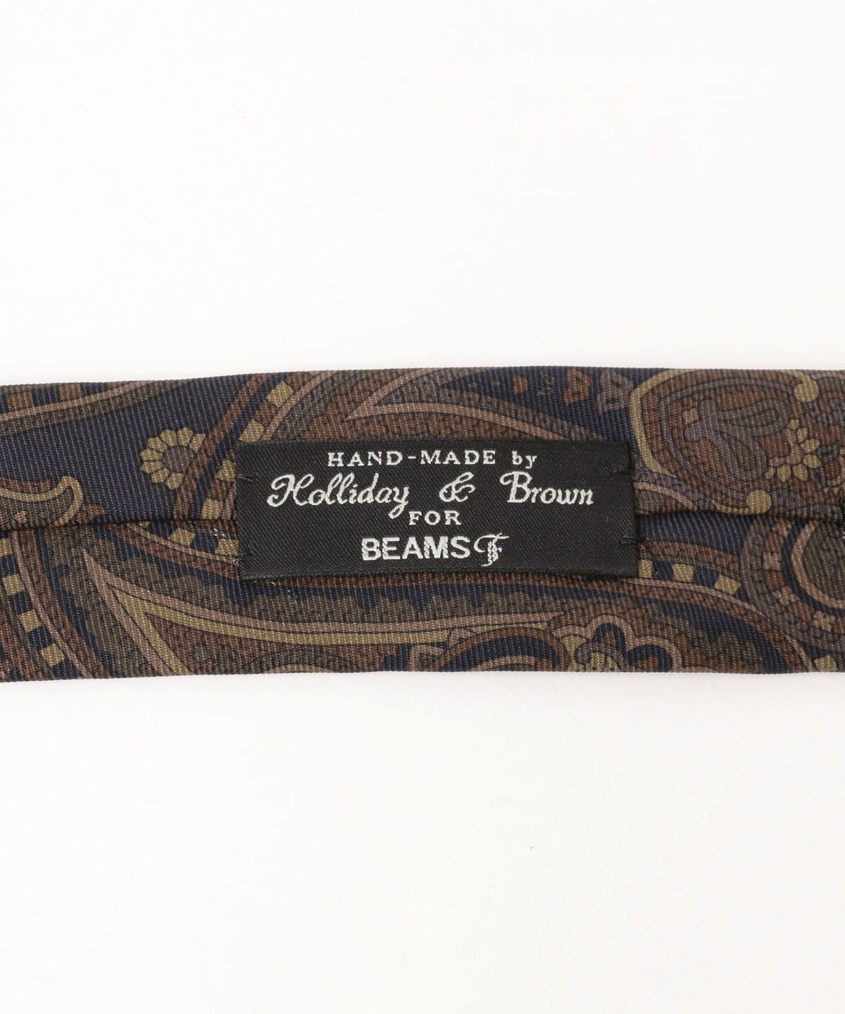 【新品】Holliday & Brown／ビッグペイズリー／プリント／ベージュ 新品】Holliday & Brown／ビッグペイズリー／プリント／ベージュ