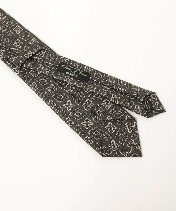 エ*ス様 25SS BEAMS F Holliday & Brown シルク小紋 BEAMS F（ビームスF）Holliday & Brown / シルク 小紋柄 ネクタイ