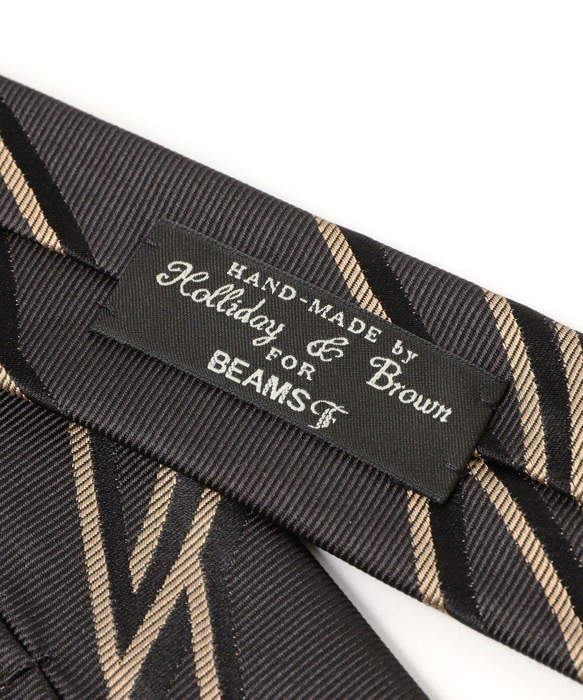 Holiday & Brown FOR BEAMS F ジャカードシルクタイ BEAMS F（ビームスF）Holliday & Brown / シルク ジャカード