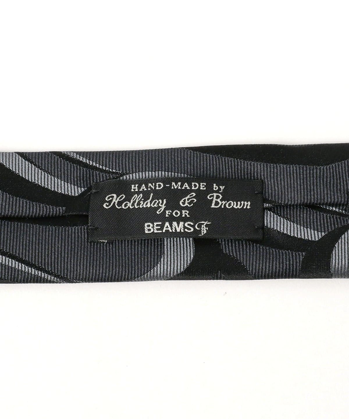 む*ろ様 未使用タグ付 Holliday&Brown BEAMS F 別注 ドッ BEAMS F（ビームスF）Holliday & Brown / シルク ジャカード