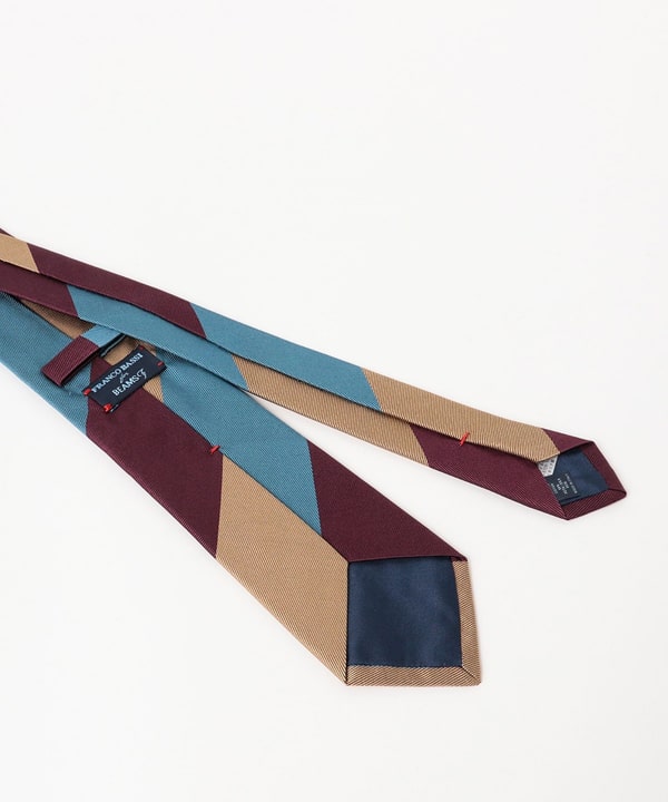 BEAMS F（ビームスF）FRANCO BASSI / コットン×シルク ストライプ