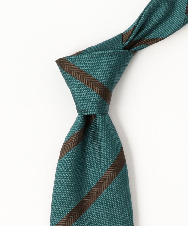 BEAMS F（ビームスF）FRANCO BASSI / シルク ストライプ ネクタイ