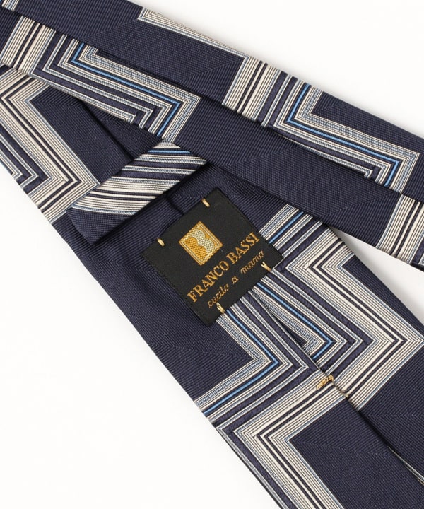 BEAMS F (BEAMS F) FRANCO BASSI / Silk Zigzag Tie (Suit Tie
