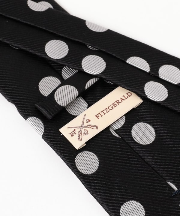 BEAMS F（ビームスF）FITZGERALD / シルク ドット柄 ネクタイ（スーツ