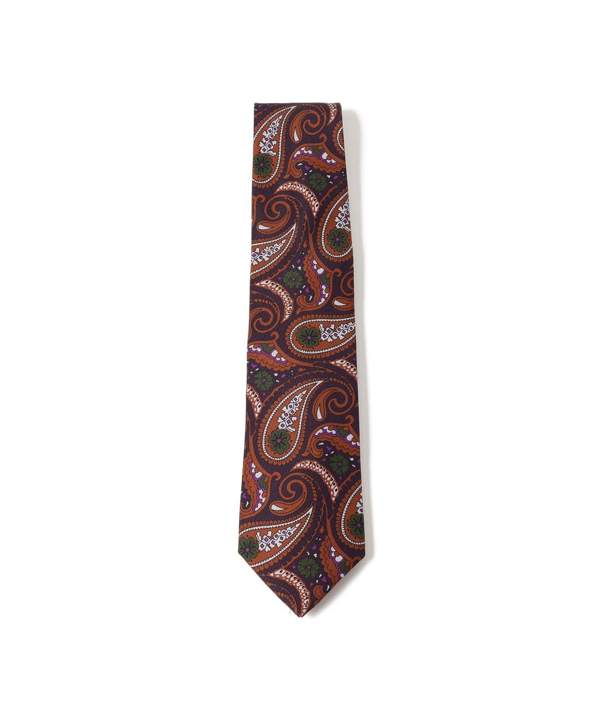 【BEAMS F】〈ADAMLEY〉 ペイズリー　プリントタイ BEAMS F（ビームスF）ADAMLEY シルク ペイズリー プリント