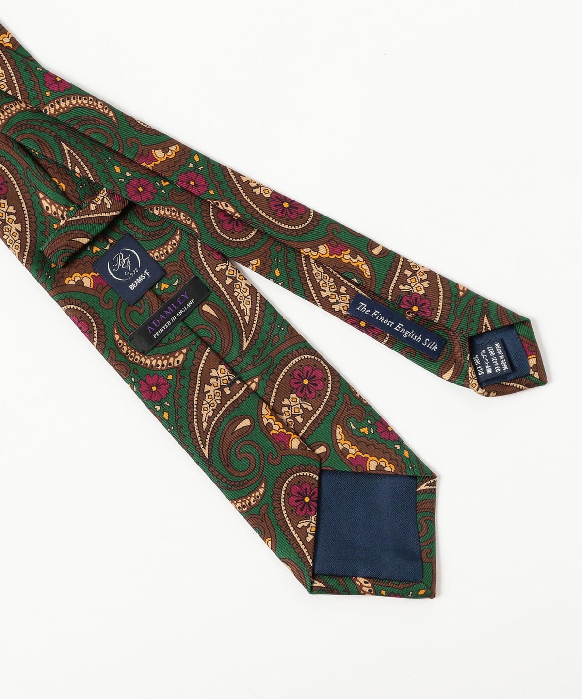 BEAMS F（ビームスF）ADAMLEY シルク ペイズリー プリント