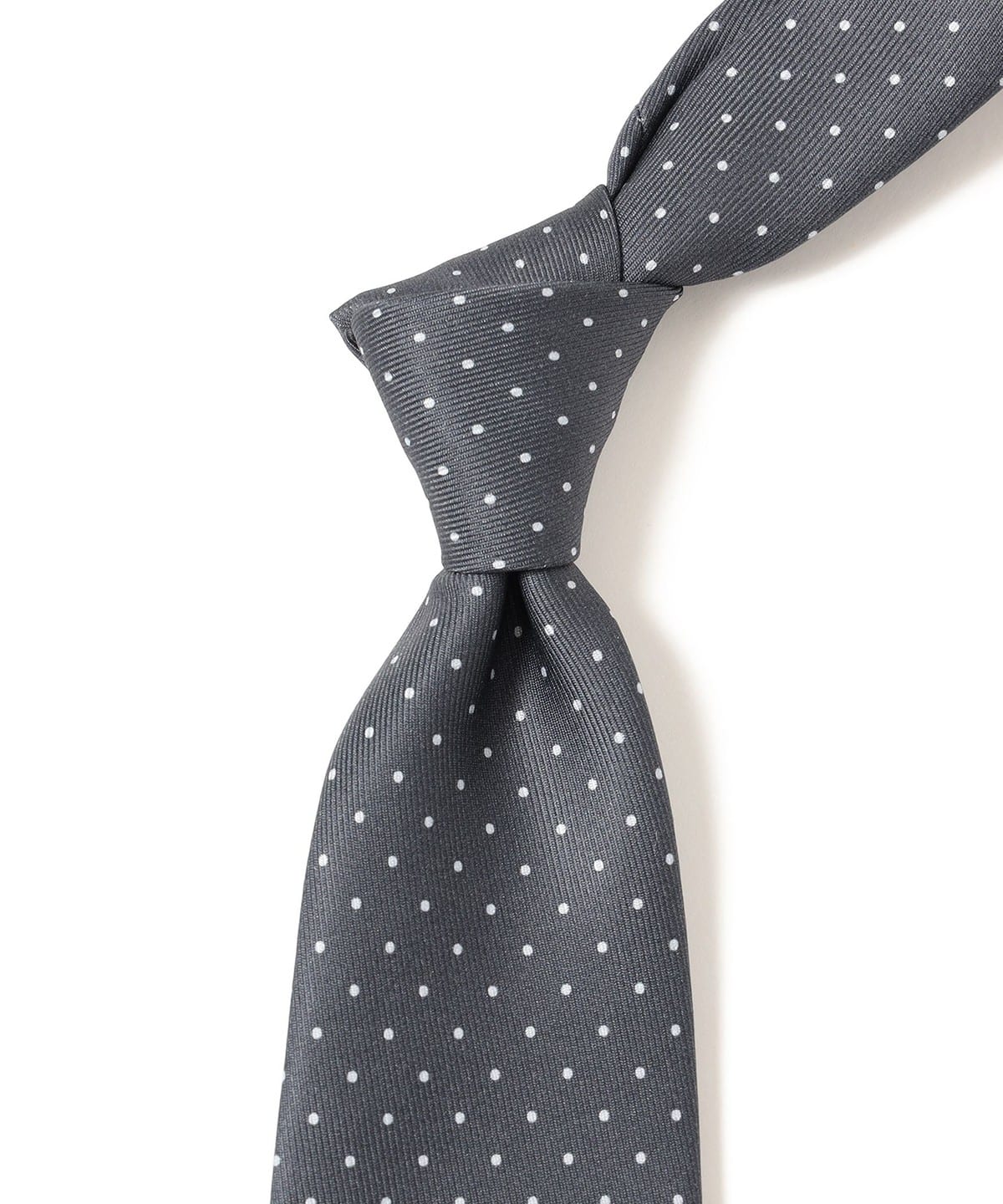 BEAMS F（ビームスF）ADAMLEY シルク ピンドット柄 プリント ネクタイ
