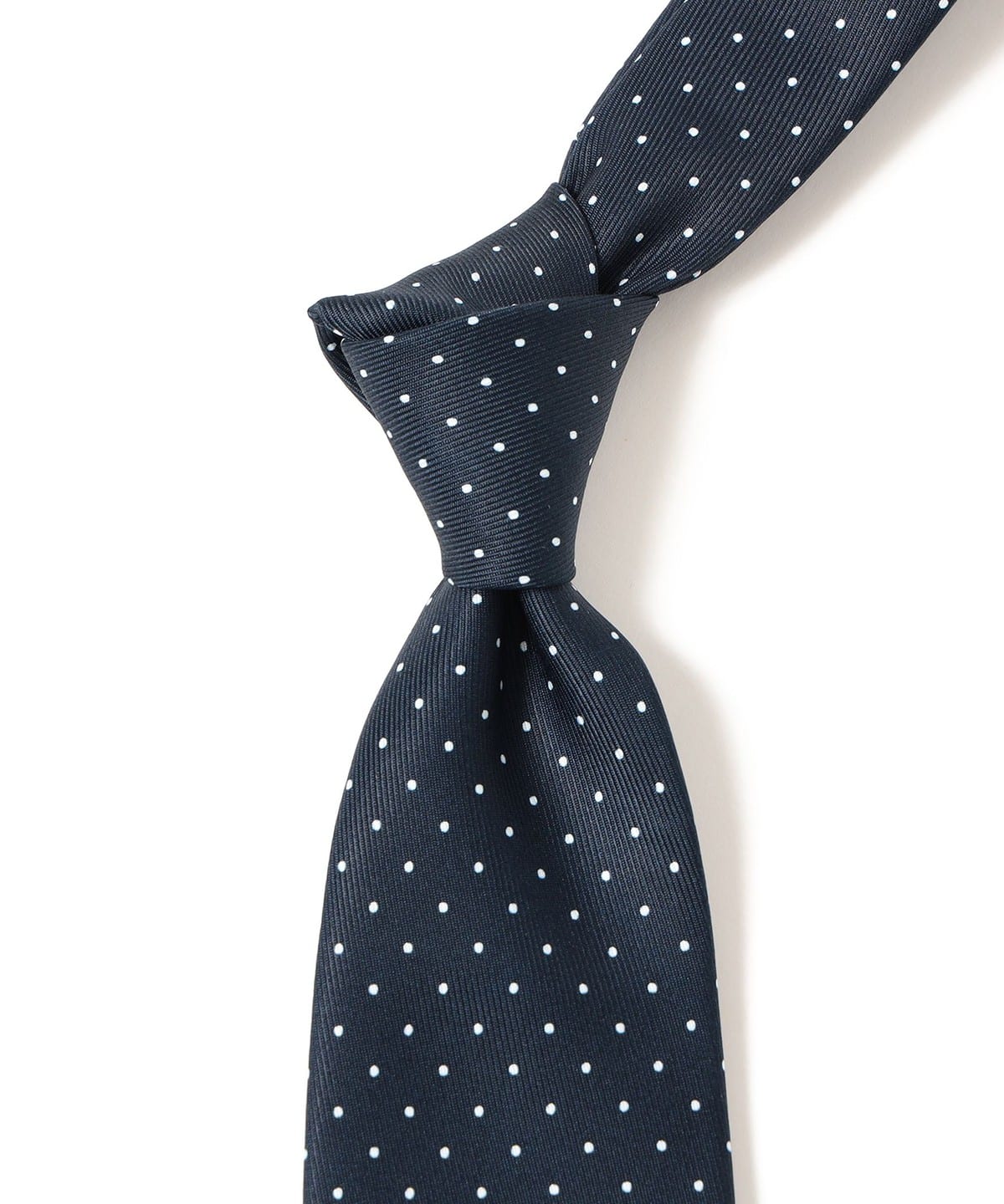 BEAMS F（ビームスF）ADAMLEY シルク ピンドット柄 プリント ネクタイ