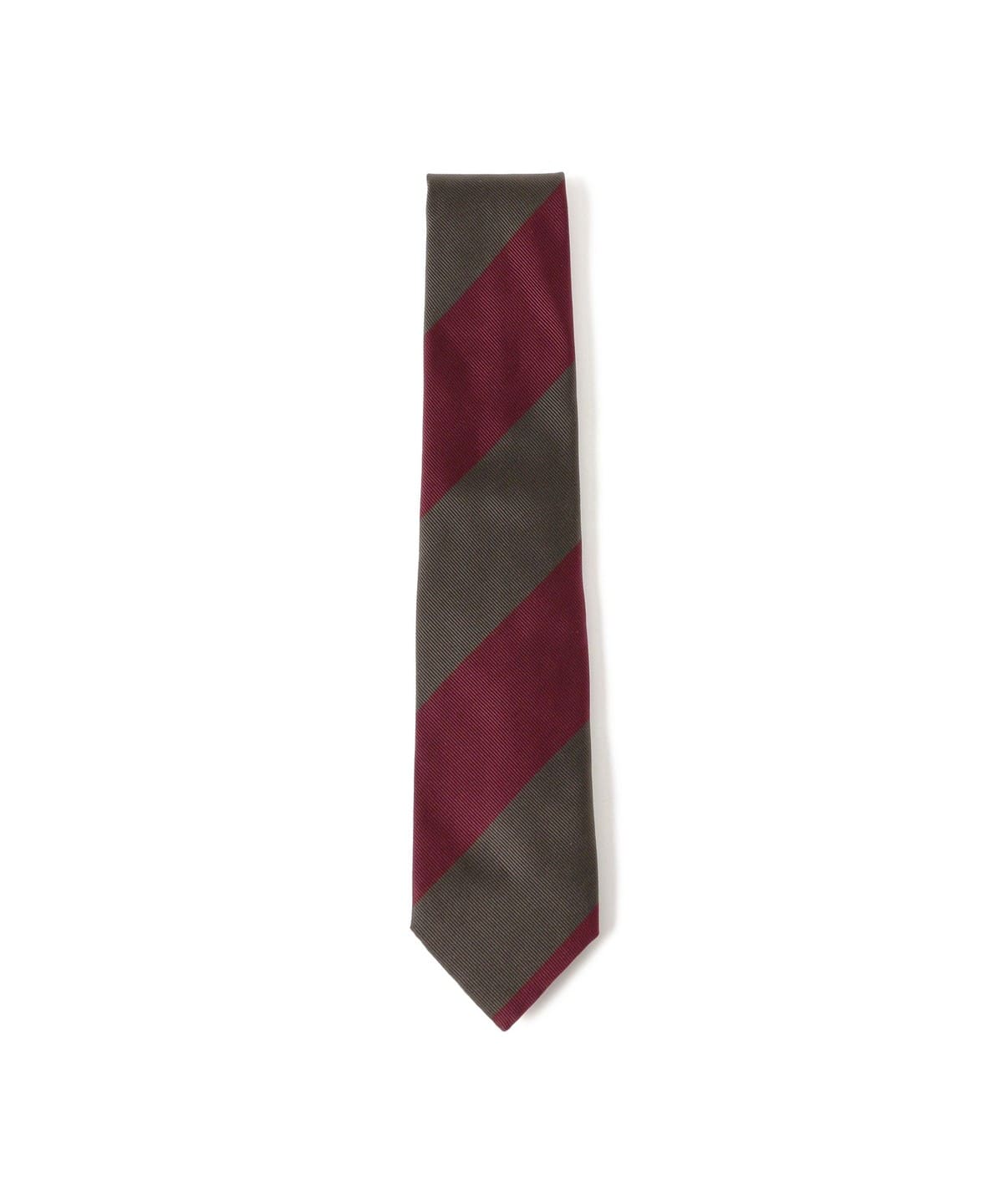 シルク ストライプ ネクタイ スーツ・ネクタイ MEN GREEN*PURPLE ONE SIZE