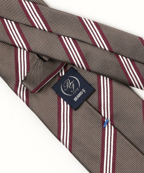 BEAMS F（ビームスF）シルク ストライプ ネクタイ（スーツ・ネクタイ