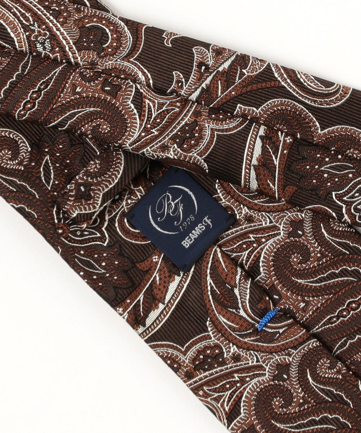 BEAMS F（ビームスF）シルク ペイズリー柄 ジャカード ネクタイ
