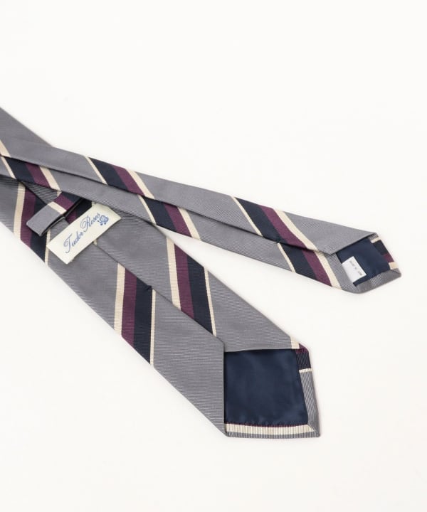 BEAMS F（ビームスF）TUDOR ROSES / シルク ストライプ ネクタイ