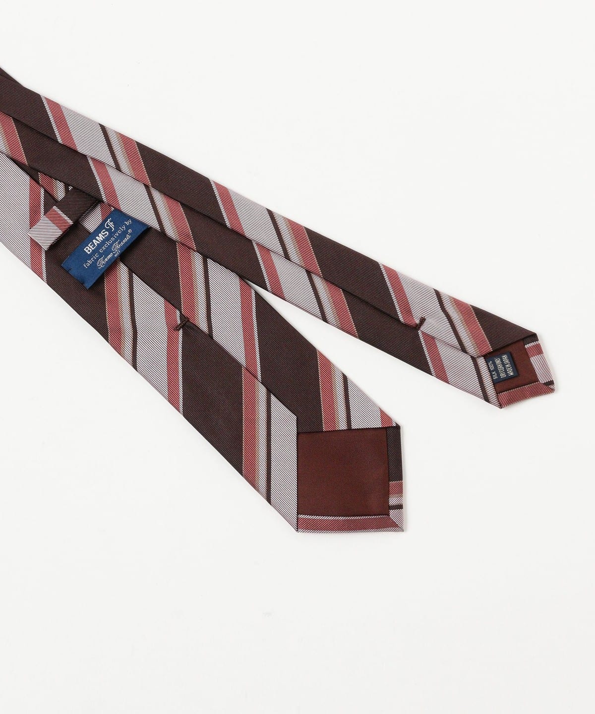 新品未使用 24SS BEAMS F / ビームスFオリジナルストライプネクタイ BEAMS F（ビームスF）Holliday & Brown / シルク ストライプ