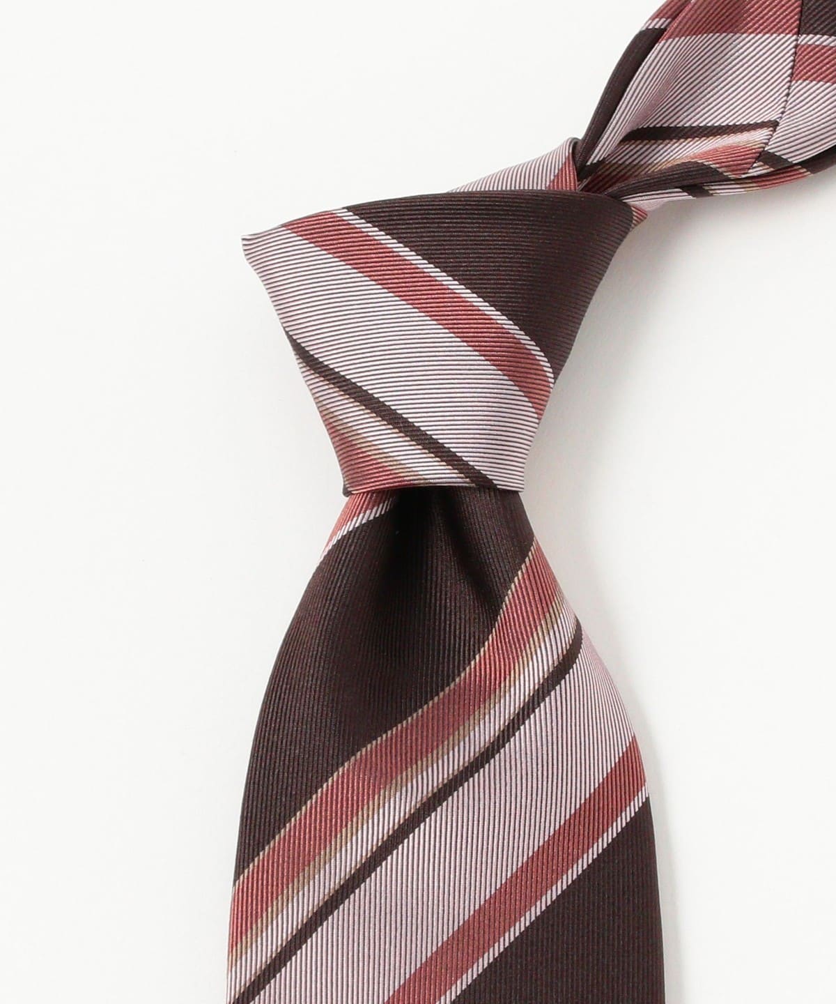 BEAMS F Fermo Fossati 段落ち ストライプ ネクタイ BEAMS F（ビームスF）【12/4値下げ】Fermo Fossati シルク ストライプ