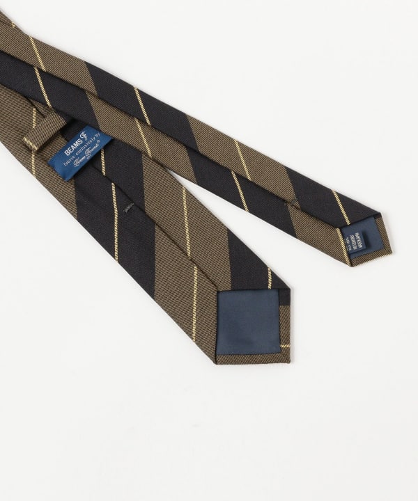 BEAMS F（ビームスF）Fermo Fossati シルク ストライプ ネクタイ