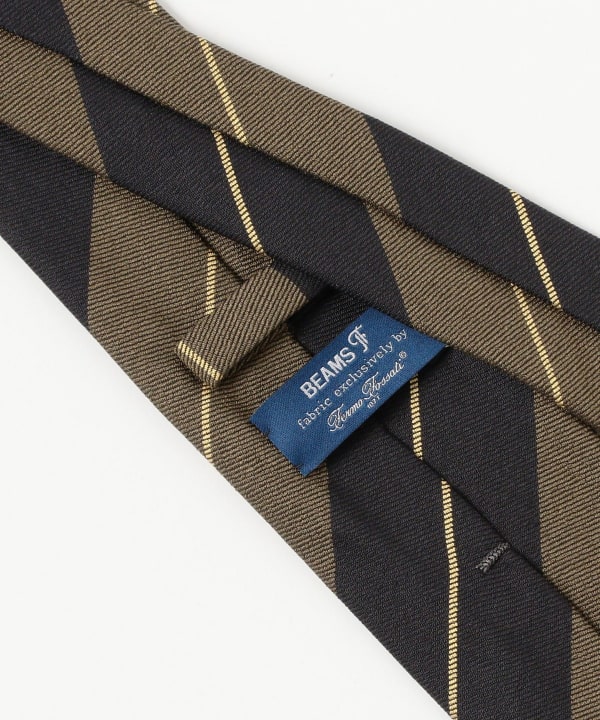 24SS BEAMS F × Fermo Fossati ストライプネクタイ BEAMS F（ビームスF）Fermo Fossati シルク ストライプ ネクタイ