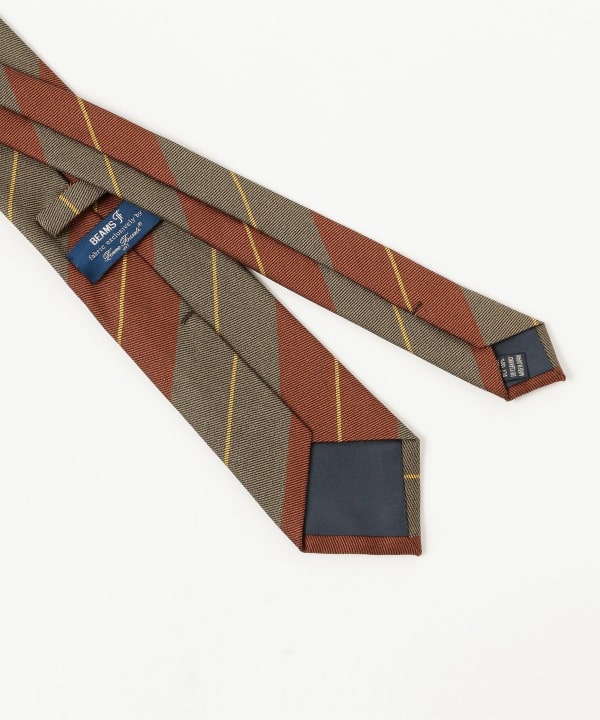 BEAMS F（ビームスF）Fermo Fossati シルク ストライプ ネクタイ