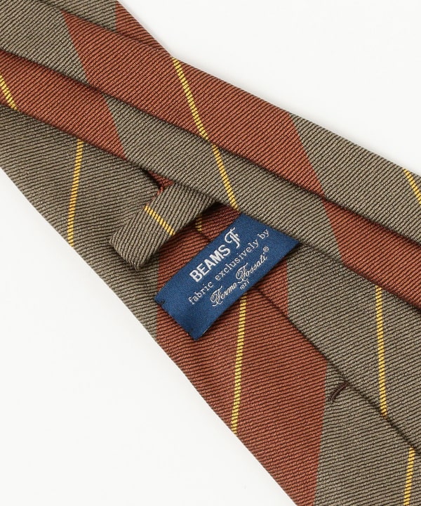 BEAMS F（ビームスF）Fermo Fossati シルク ストライプ ネクタイ