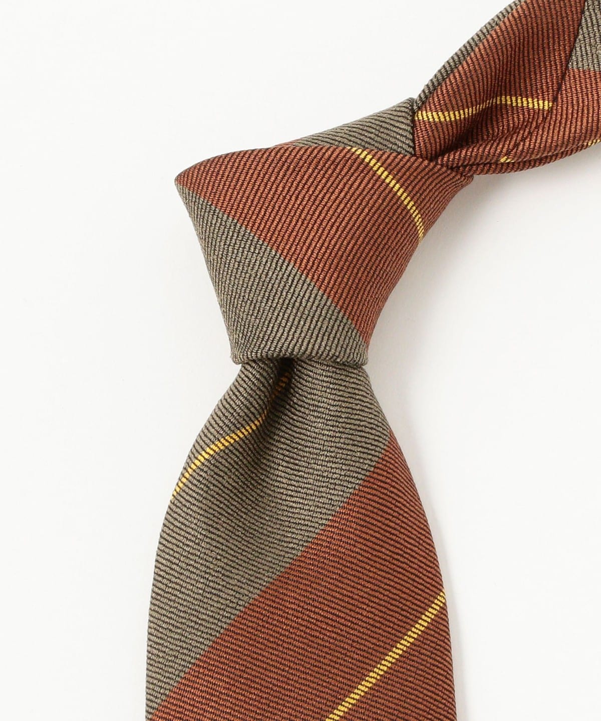 BEAMS F（ビームスF）Fermo Fossati シルク ストライプ ネクタイ