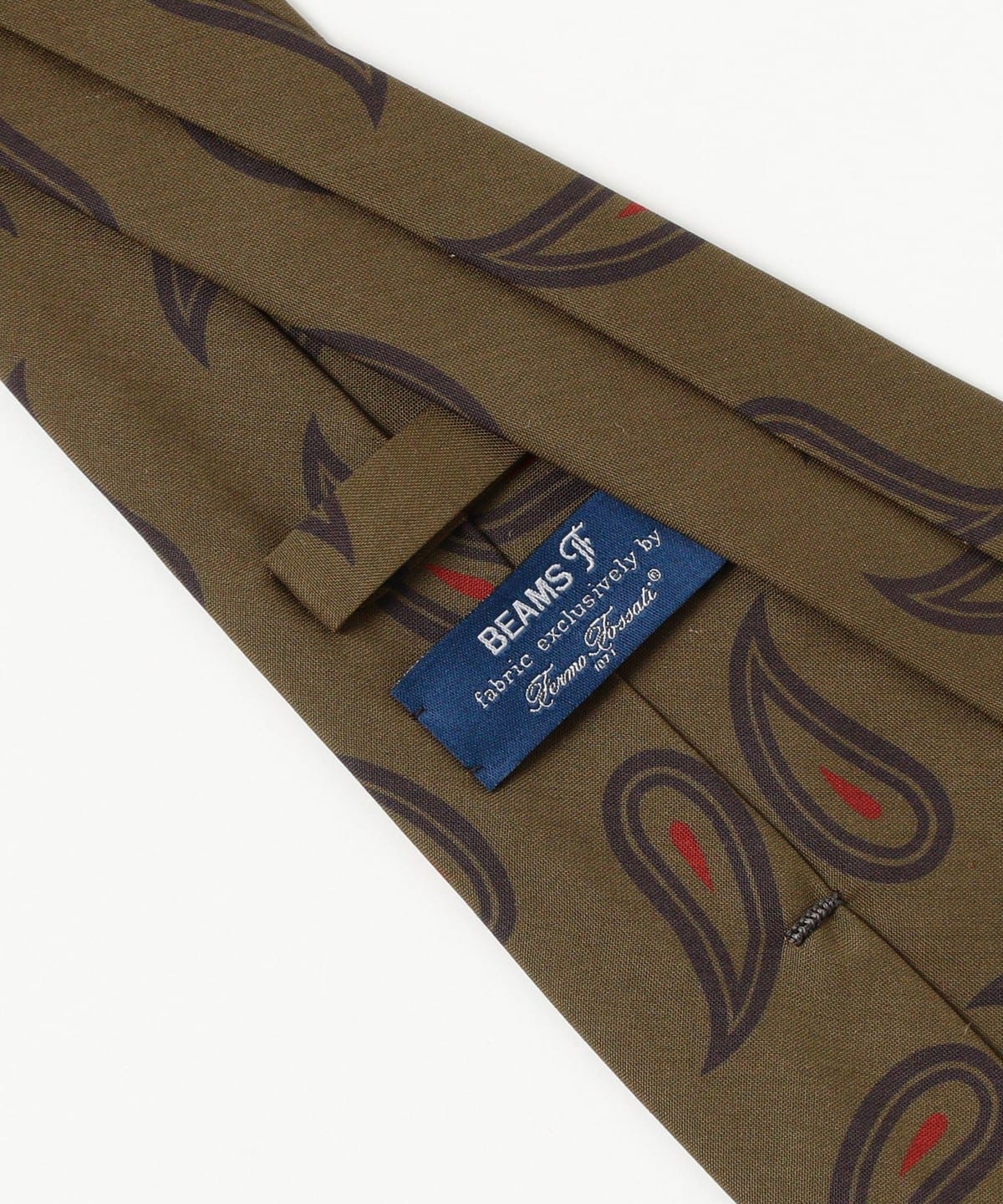 BEAMS F × Fermo Fossati ウールシルクペイズリーネクタイ BEAMS F（ビームスF）Fermo Fossati シルク ペイズリー柄