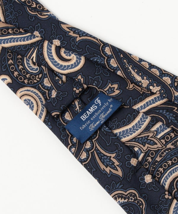 BEAMS F（ビームスF）Fermo Fossati ウールシルク ペイズリー柄