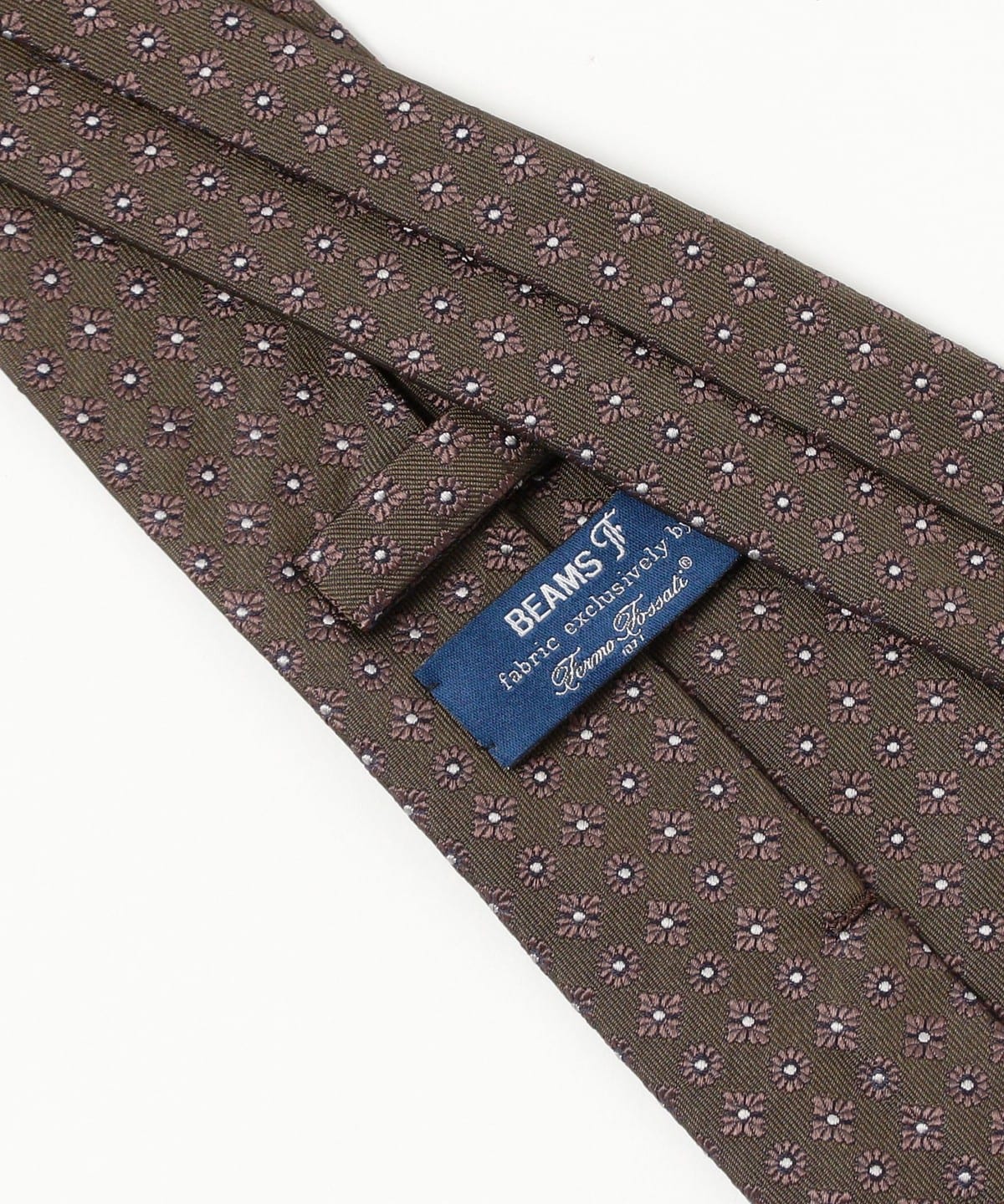 BEAMS F（ビームスF）Fermo Fossati シルク 小紋柄 ジャカード