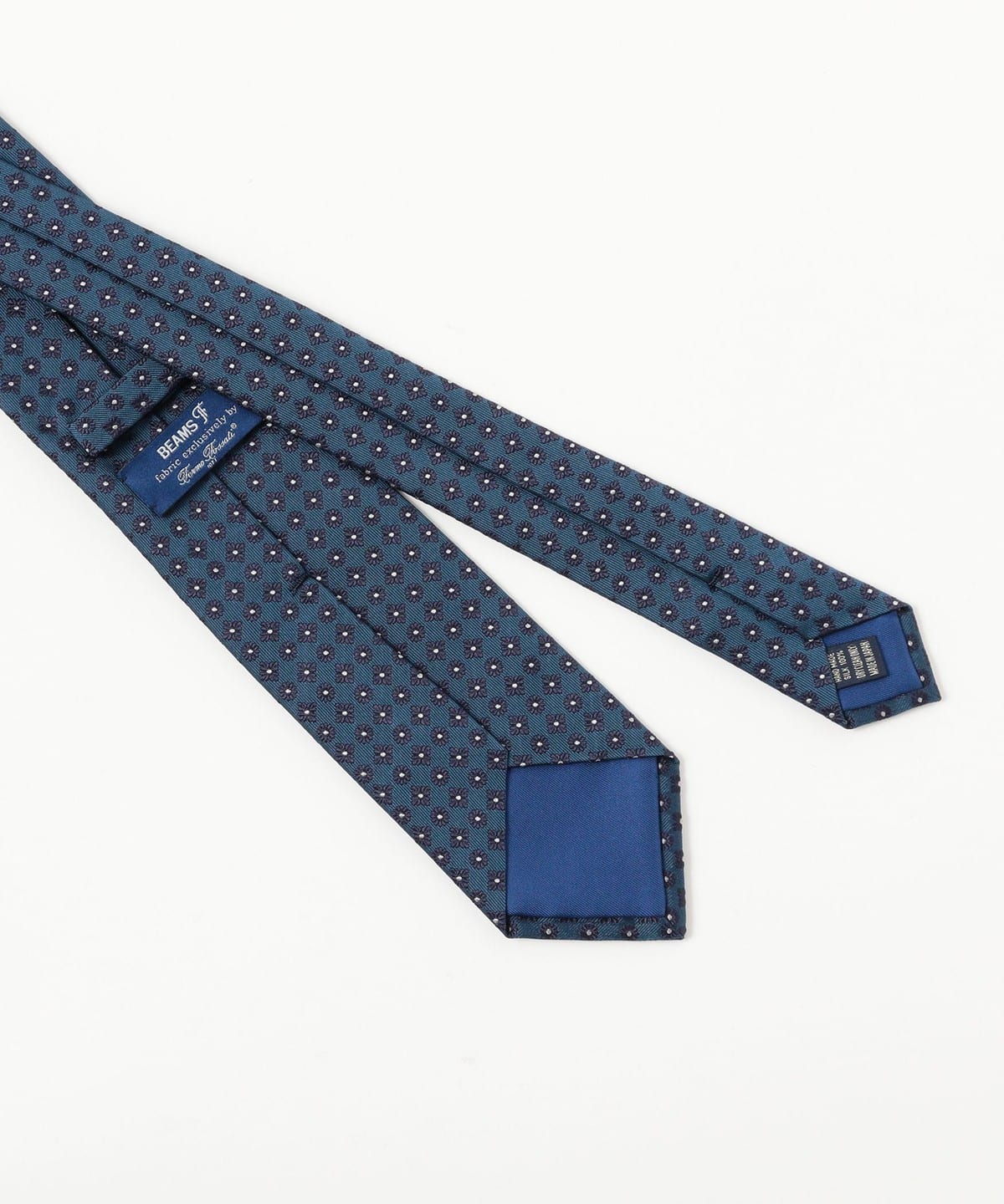 【BEAMS F】〈Fermo Fossati〉 ジャカード　小紋&ウェーブタイ BEAMS F（ビームスF）Fermo Fossati シルク 小紋柄 ジャカード