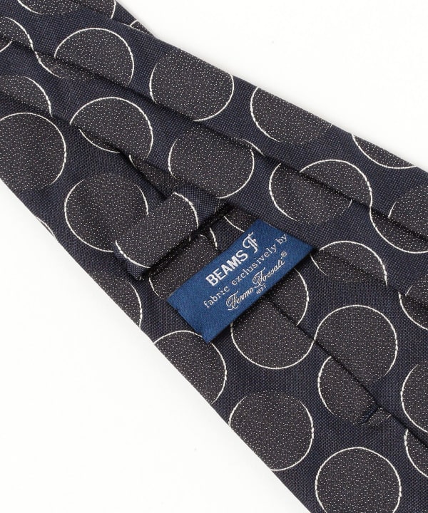 【BEAMS F】〈Fermo Fossati〉 ジャカード　小紋&ウェーブタイ BEAMS F ネクタイ Fermo Fossati シルク 小紋柄 ジャカード