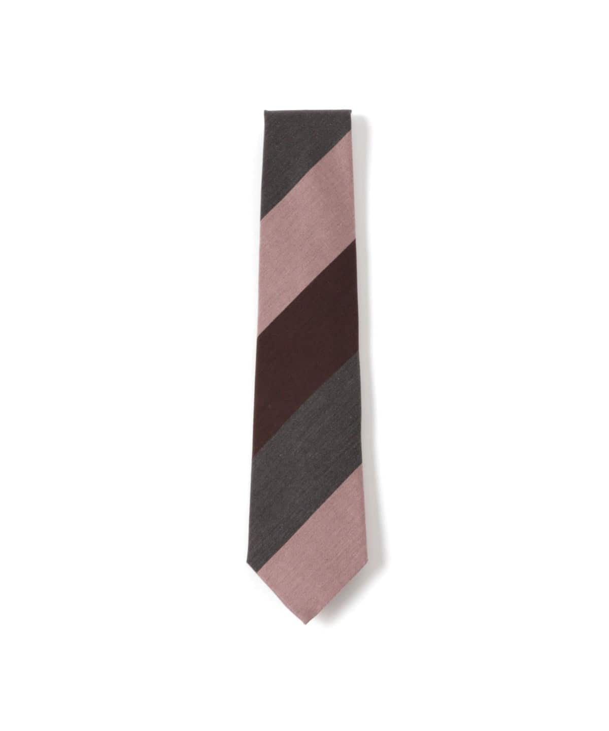 シルク ストライプ ネクタイ スーツ・ネクタイ MEN GREY*BROWN*PINK ONE SIZE シルク ストライプ ネクタイ スーツ・ネクタイ MEN GREY*BROWN*PINK ONE SIZE