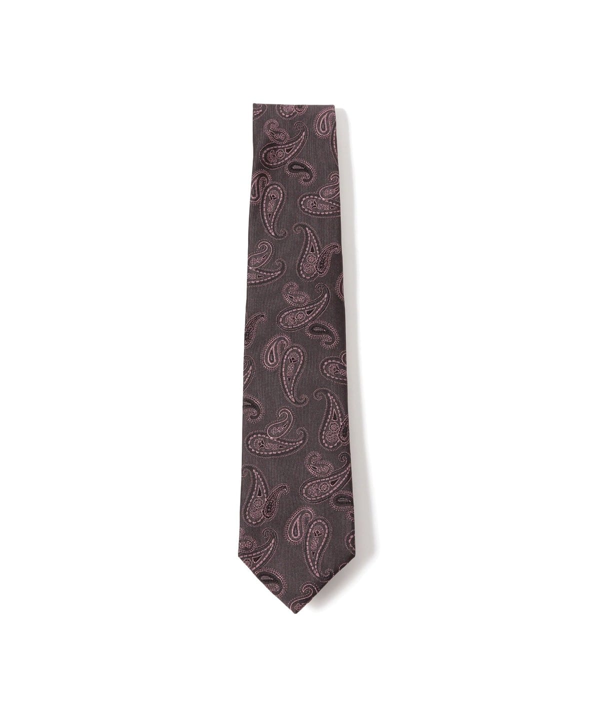 シルク ペイズリー柄 ジャカード ネクタイ スーツ・ネクタイ MEN GREY ONE SIZE