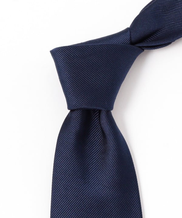 【日本製】ビームスエフ ネクタイ パープル 無地 ソリッド 高級 BEAMS F（ビームスF）シルク ソリッド ネクタイ（スーツ