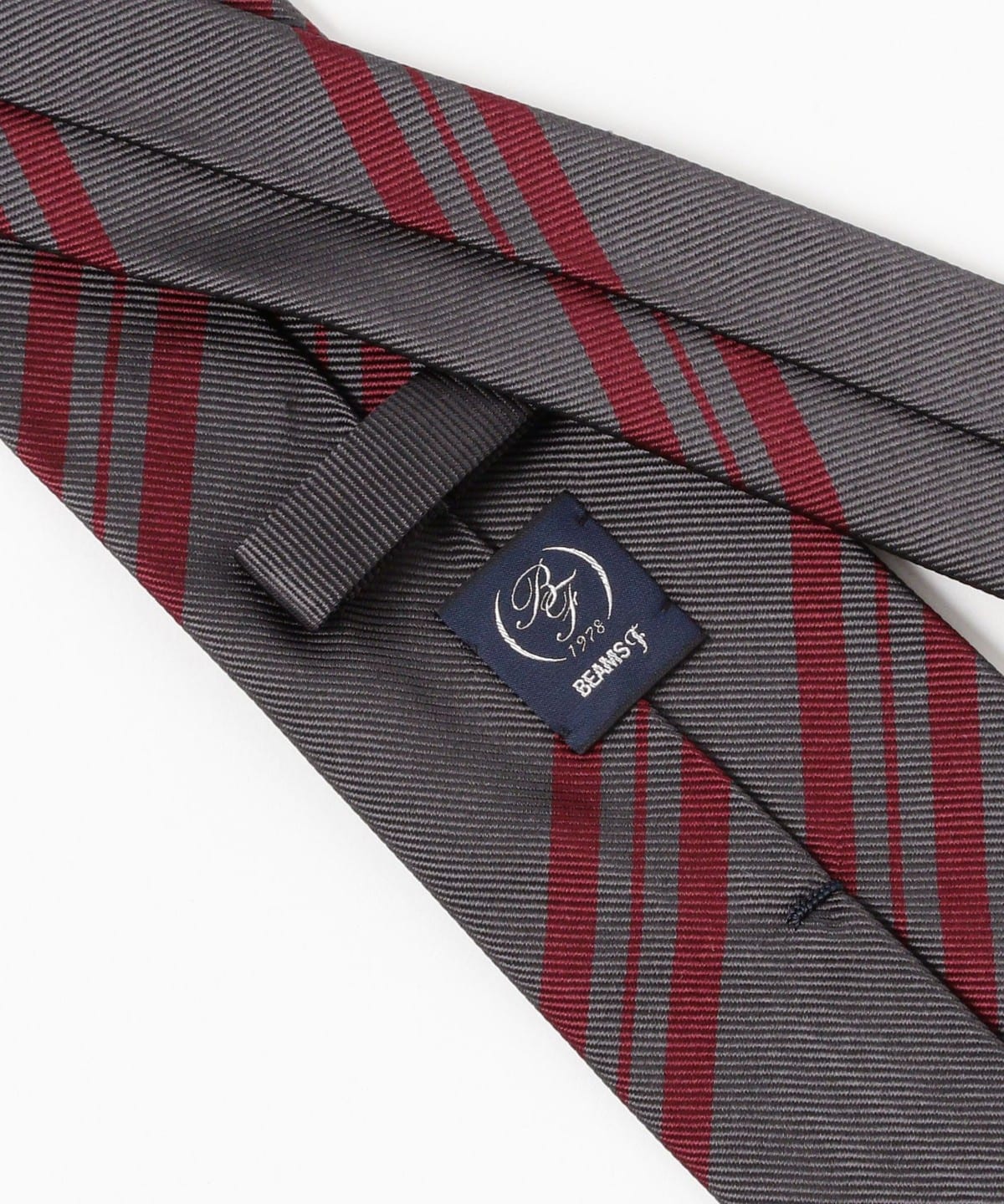 BEAMS⭐︎黒スーツとストライプネクタイセット BEAMS F（ビームスF）シルク ストライプ ネクタイ（スーツ