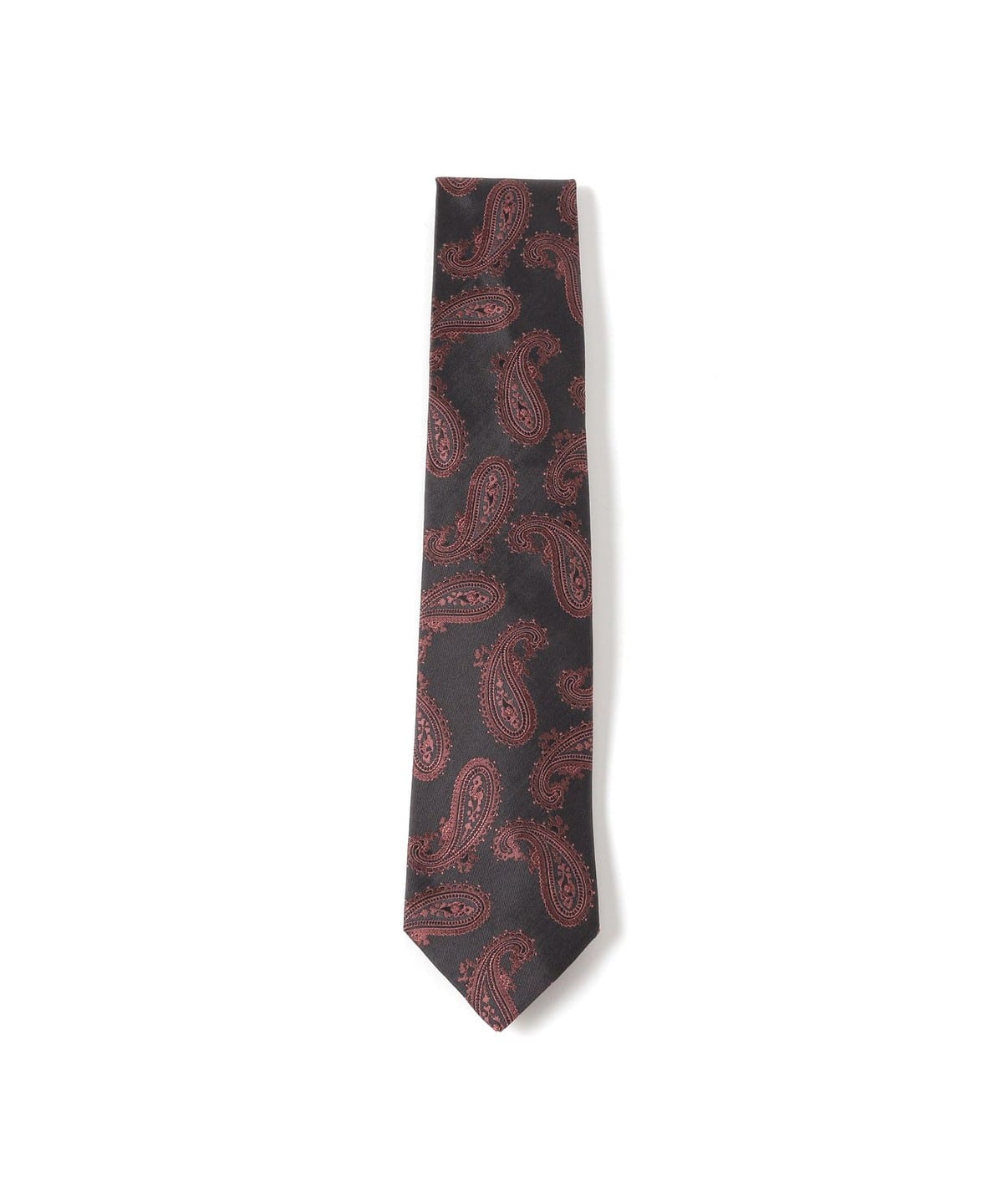 シルク ペイズリー柄 ジャカード ネクタイ スーツ・ネクタイ MEN GREY ONE SIZE