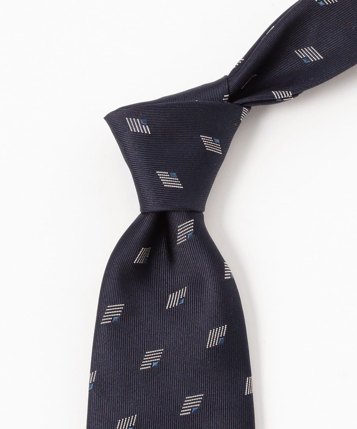 BEAMS F（ビームスF）シルク 小紋柄 ジャカード ネクタイ（スーツ