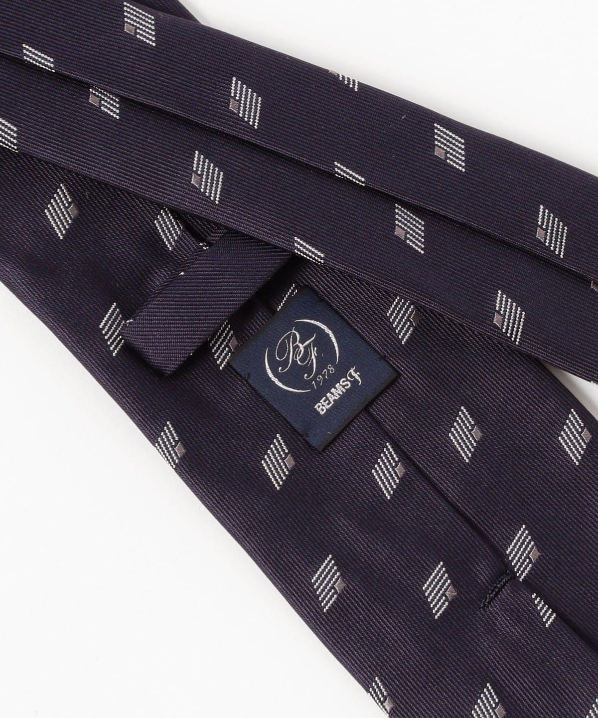 BEAMS F（ビームスF）シルク 小紋柄 ジャカード ネクタイ（スーツ