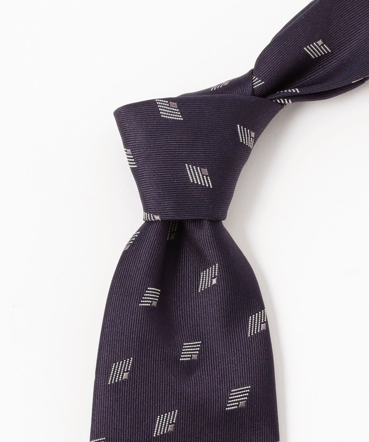 BEAMS F（ビームスF）シルク 小紋柄 ジャカード ネクタイ（スーツ