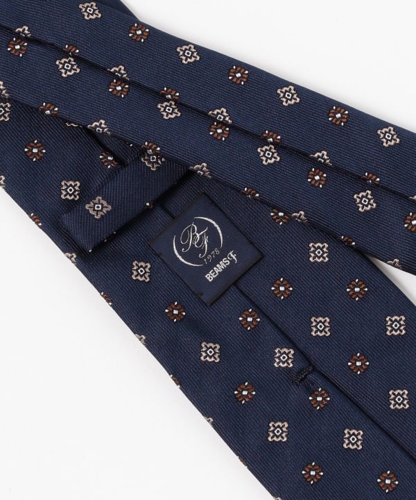 BEAMS F（ビームスF）シルク 小紋柄 ジャカード ネクタイ