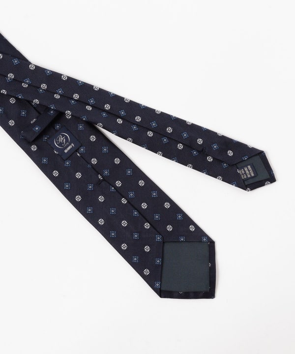 BEAMS F（ビームスF）シルク 小紋柄 ジャカード ネクタイ